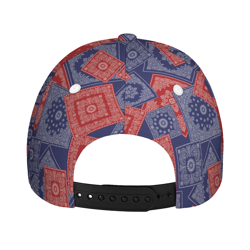 Bandanna Patchwork Pattern Print Baseball Cap