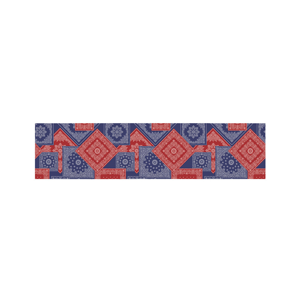 Bandanna Patchwork Pattern Print Bed Runner