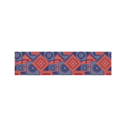 Bandanna Patchwork Pattern Print Bed Runner