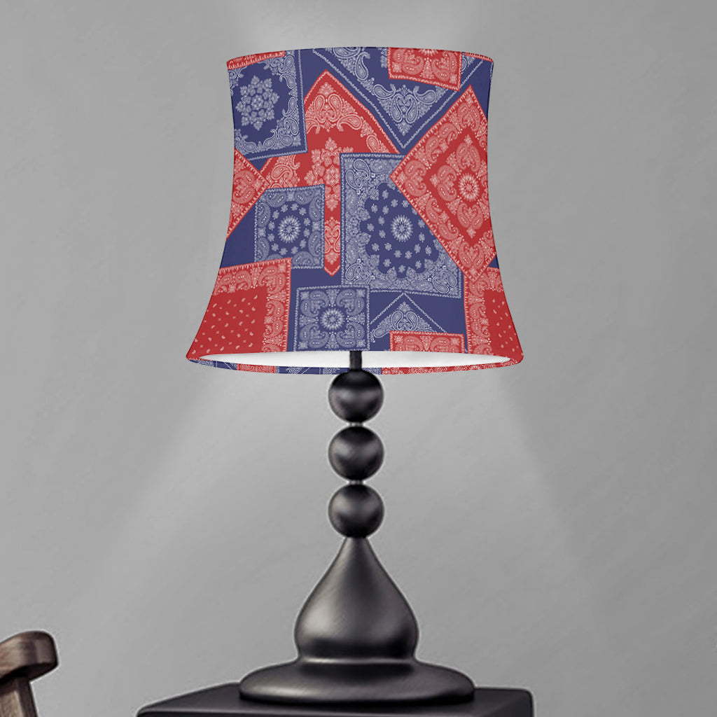 Bandanna Patchwork Pattern Print Bell Lamp Shade