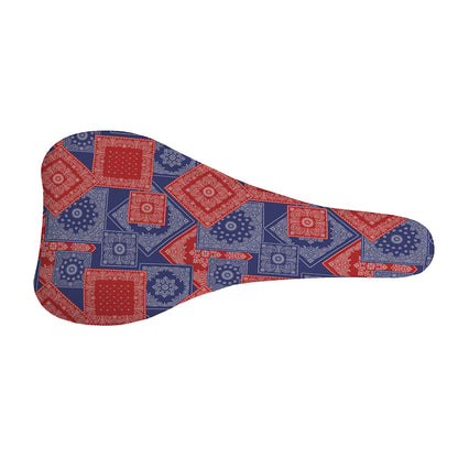 Bandanna Patchwork Pattern Print Bicycle Seat Cover