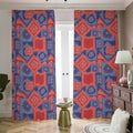 Bandanna Patchwork Pattern Print Dimout Pencil Pleat Curtains