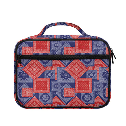 Bandanna Patchwork Pattern Print Briefcase Bible Bag
