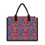 Bandanna Patchwork Pattern Print Canvas Tote Bag