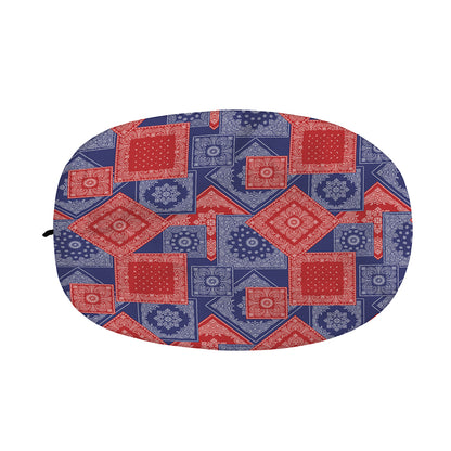 Bandanna Patchwork Pattern Print Car Side Mirror Covers
