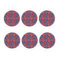 Bandanna Patchwork Pattern Print Coaster Set