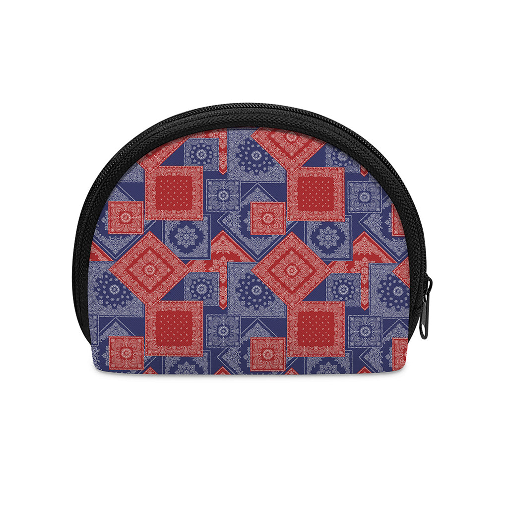Bandanna Patchwork Pattern Print Coin Purse