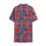 Bandanna Patchwork Pattern Print Cotton Hawaiian Shirt