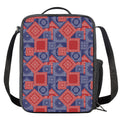 Bandanna Patchwork Pattern Print Crossbody Lunch Bag