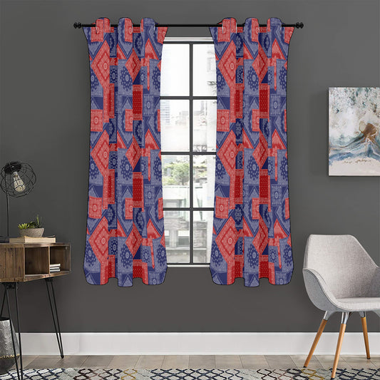 Bandanna Patchwork Pattern Print Curtain