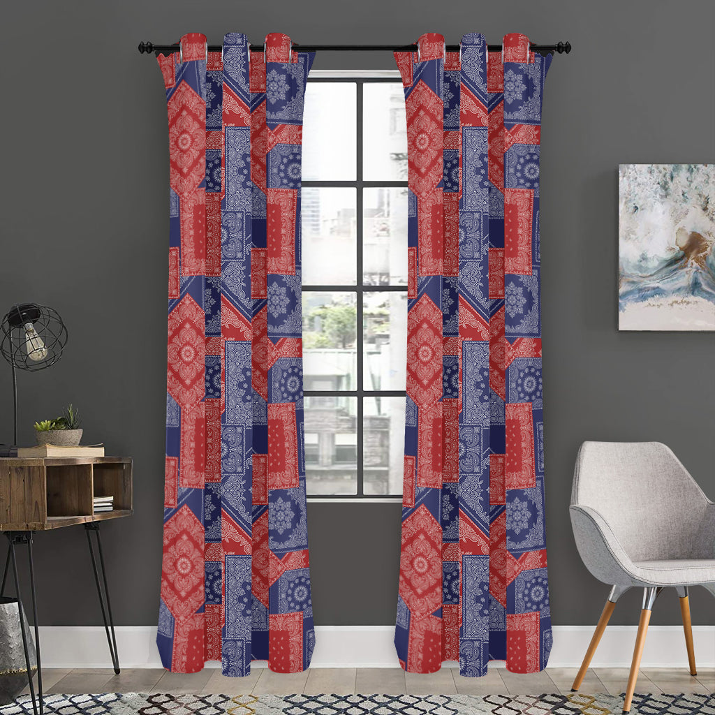 Bandanna Patchwork Pattern Print Curtain