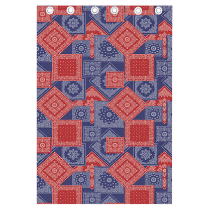Bandanna Patchwork Pattern Print Curtain