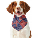 Bandanna Patchwork Pattern Print Dog Bandana