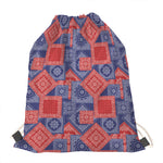 Bandanna Patchwork Pattern Print Drawstring Bag