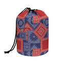 Bandanna Patchwork Pattern Print Drawstring Makeup Bag