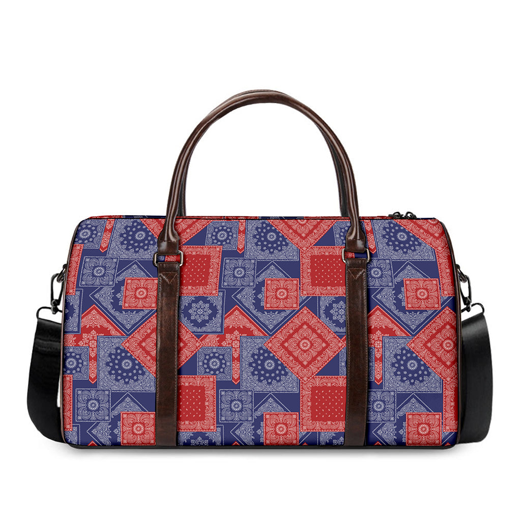 Bandanna Patchwork Pattern Print Duffle Bag