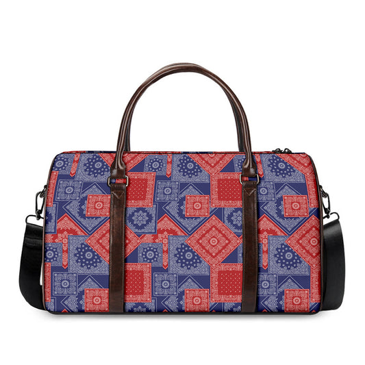 Bandanna Patchwork Pattern Print Duffle Bag