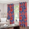 Bandanna Patchwork Pattern Print Extra Wide Grommet Curtains