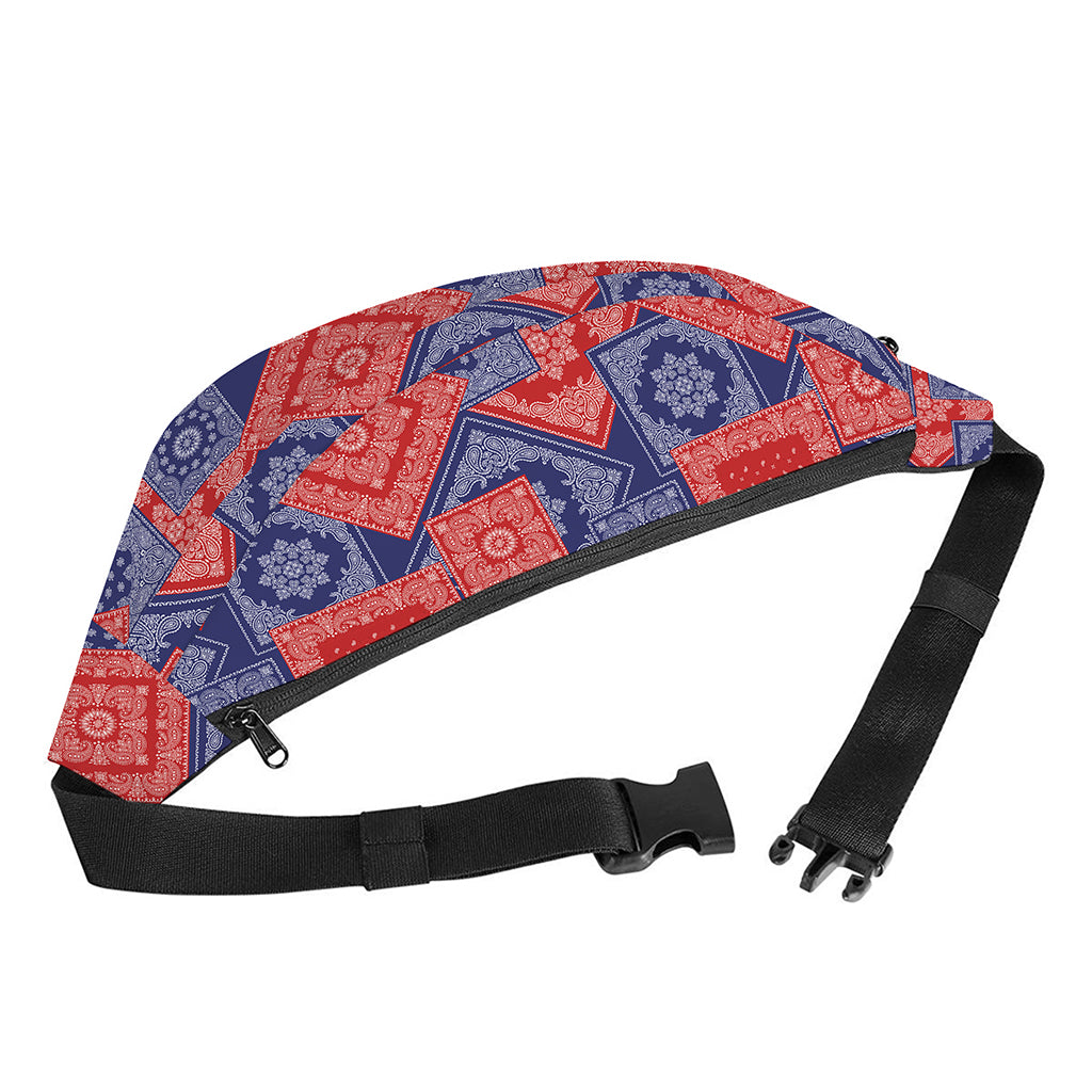 Bandanna Patchwork Pattern Print Fanny Pack