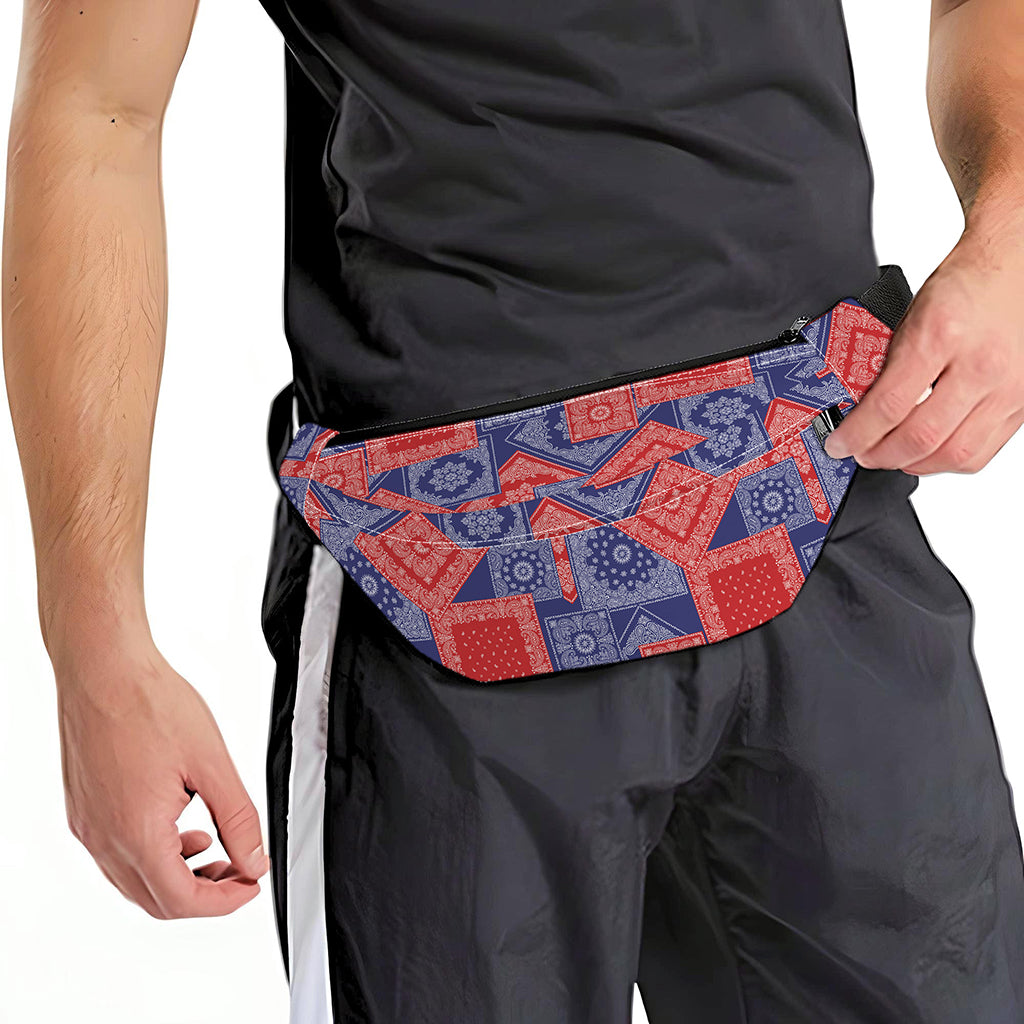 Bandanna Patchwork Pattern Print Fanny Pack