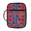 Bandanna Patchwork Pattern Print Front Pocket Bible Bag
