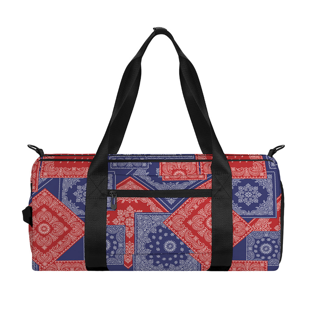 Bandanna Patchwork Pattern Print Gym Bag