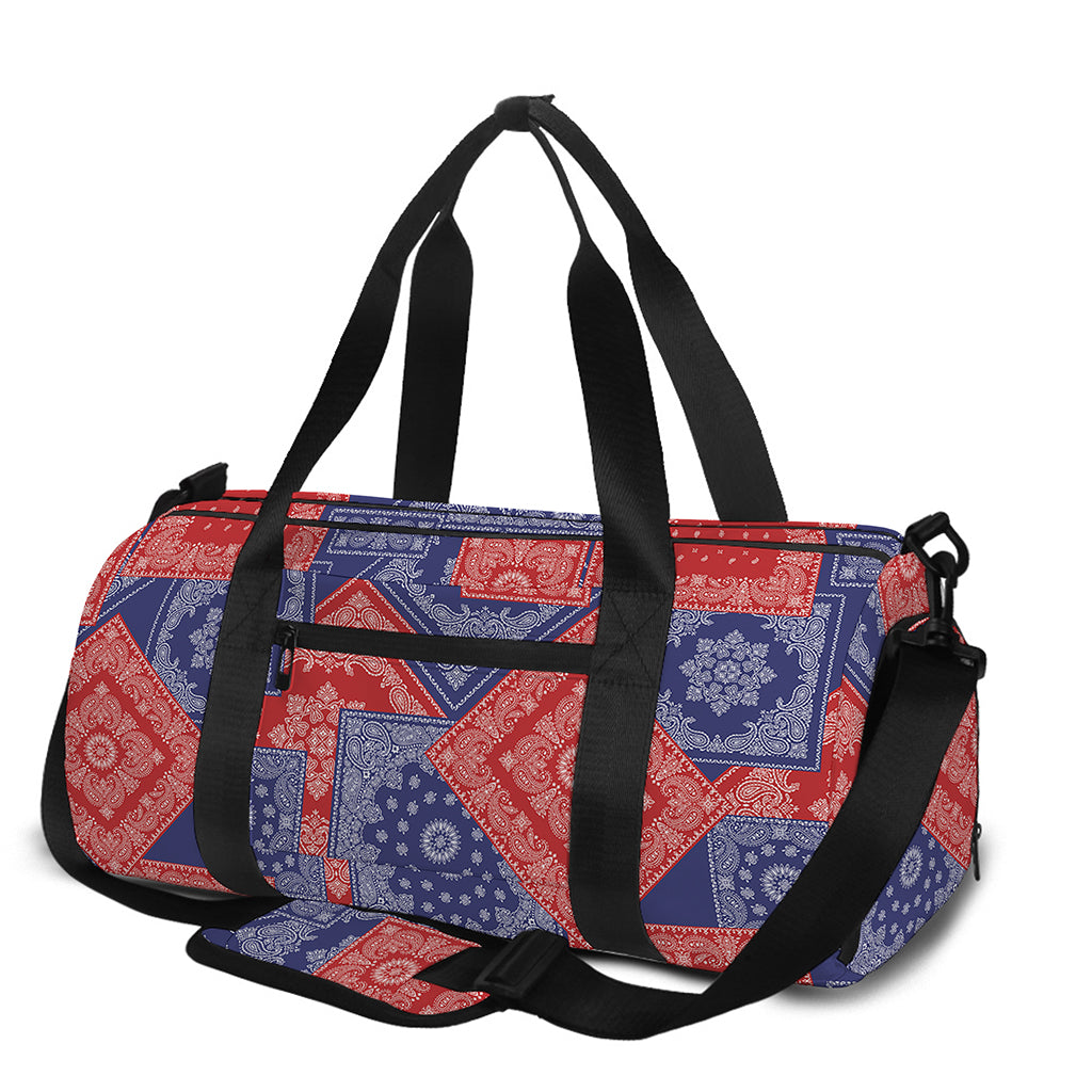 Bandanna Patchwork Pattern Print Gym Bag