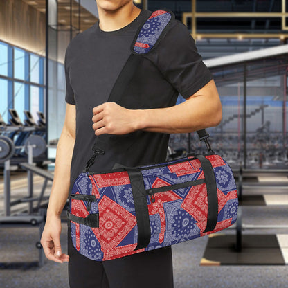 Bandanna Patchwork Pattern Print Gym Bag