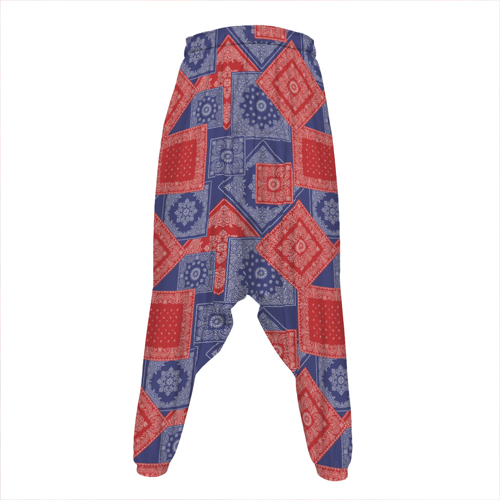 Bandanna Patchwork Pattern Print Hammer Pants