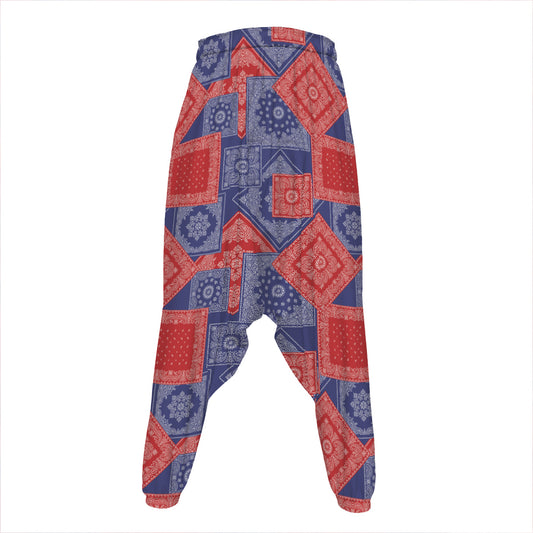 Bandanna Patchwork Pattern Print Hammer Pants