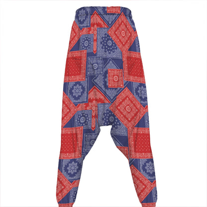 Bandanna Patchwork Pattern Print Hammer Pants