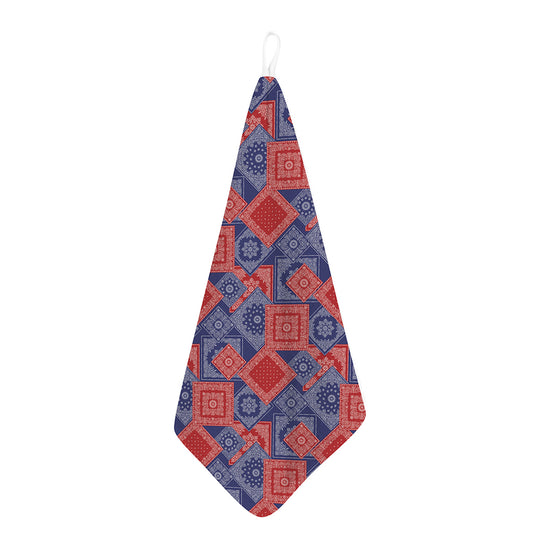 Bandanna Patchwork Pattern Print Hand Towel