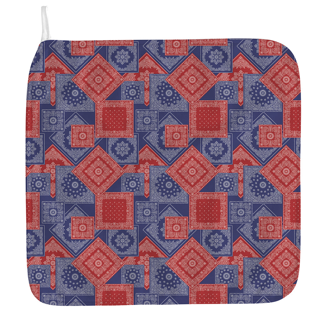 Bandanna Patchwork Pattern Print Hand Towel