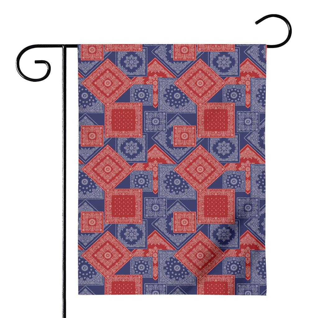 Bandanna Patchwork Pattern Print House Flag
