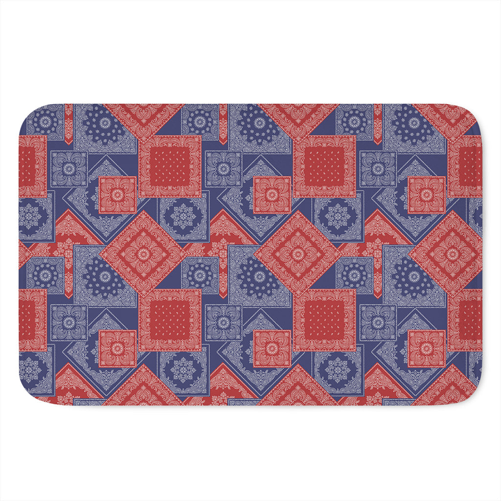 Bandanna Patchwork Pattern Print Indoor Door Mat