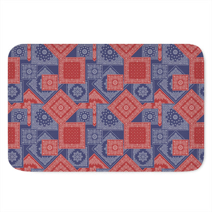 Bandanna Patchwork Pattern Print Indoor Door Mat