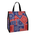 Bandanna Patchwork Pattern Print Insulated Lunch Tote