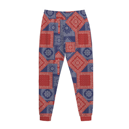 Bandanna Patchwork Pattern Print Jogger Pants