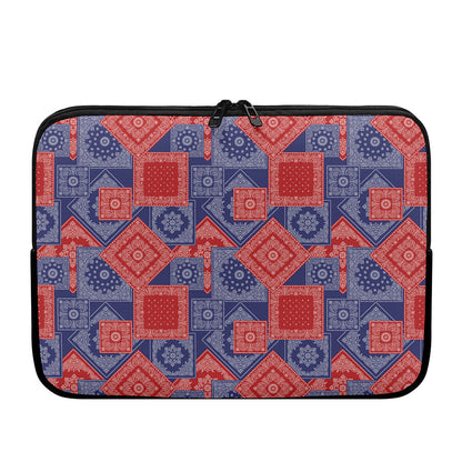 Bandanna Patchwork Pattern Print Laptop Sleeve