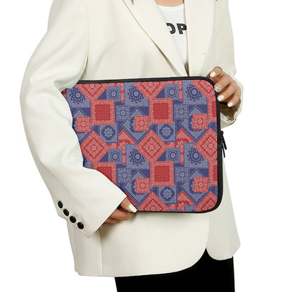 Bandanna Patchwork Pattern Print Laptop Sleeve