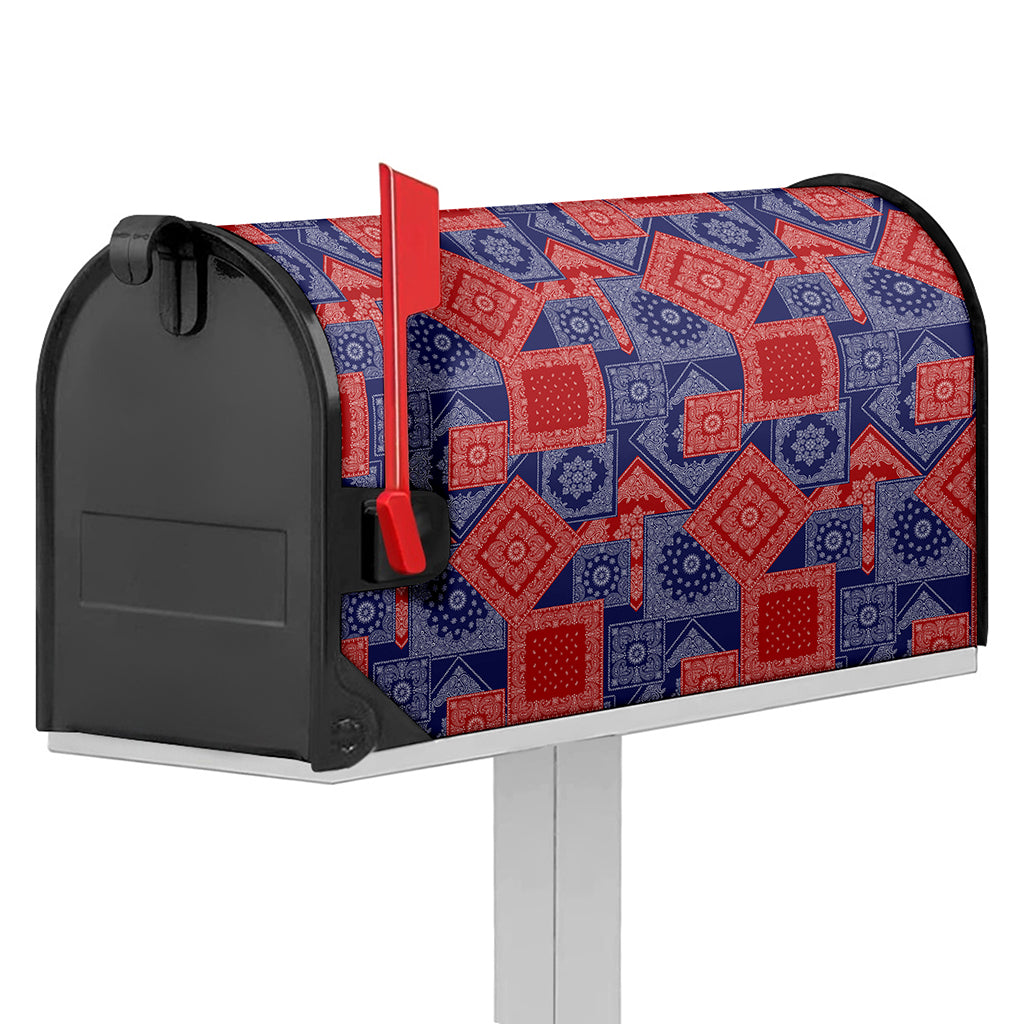 Bandanna Patchwork Pattern Print Mailbox Cover