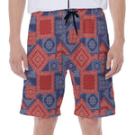 Bandanna Patchwork Pattern Print Men's Beach Shorts