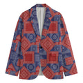 Bandanna Patchwork Pattern Print Men's Blazer