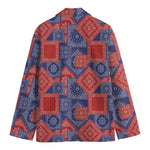 Bandanna Patchwork Pattern Print Men's Blazer