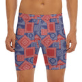 Bandanna Patchwork Pattern Print Men's Long Boxer Briefs