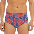 Bandanna Patchwork Pattern Print Men's Triangle Swim Briefs