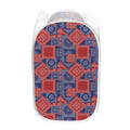 Bandanna Patchwork Pattern Print Mesh Laundry Hamper