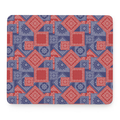 Bandanna Patchwork Pattern Print Mouse Pad