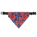 Bandanna Patchwork Pattern Print Over The Collar Dog Bandana