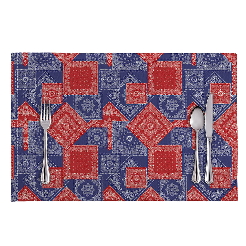 Bandanna Patchwork Pattern Print Placemat